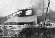 (click to see larger) Lime Kiln and Quarry, Blue Ridge Lime Company, 1907. Image available from NCSU libraries. 