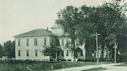 Atlantic Collegiate Institute, postcard. Image courtesy of Elizabeth City. 