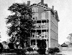 Estey Hall, Shaw University, Raleigh, NC, c.1873. From the General Negative Collection, North Carolina State Archives, call #:  N.68.10.44. 