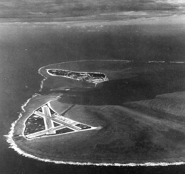 Midway Atoll in the open water.