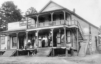 Lamreth-Crutchfield store at Moncure in Chatham County, ca. 1918. North Carolina Collection, University of North Carolina at Chapel Hill Library.