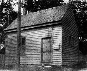 The office of William Gaston, at the corner of West Hargett and South McDowell streets, circa 1900-1915. It was torn down in 1916. Image from the North Carolina Museum of History.