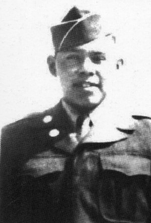 Photograph of Charles George in military uniform. Image from the Charles George VA Medical Center, Asheville, N.C. 