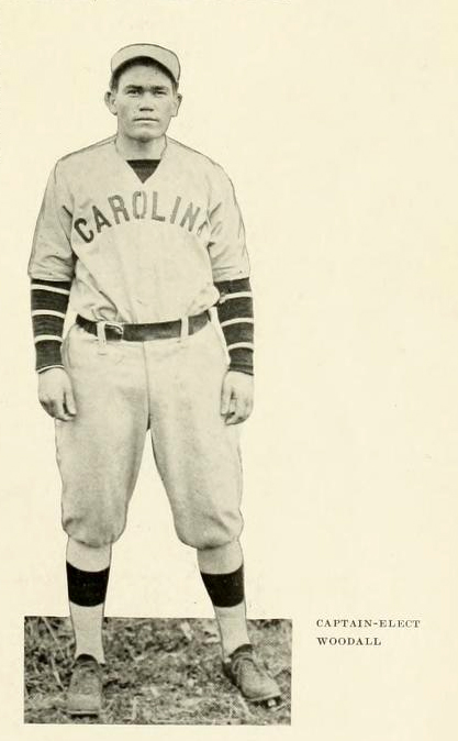 Photograph of Woodall, from the 1915 University of North Carolina yearbook <i>The Yackety Yack</i>.  Presented on DigitalNC. 