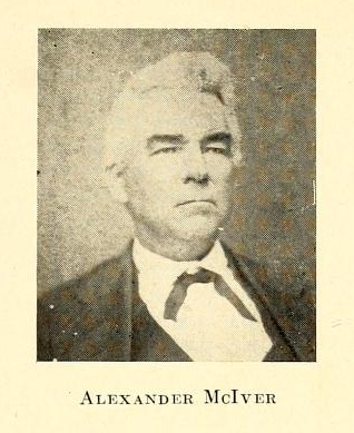 "Alexander McIver." 1912. History of the University of North Carolina, volume 2, page 104.